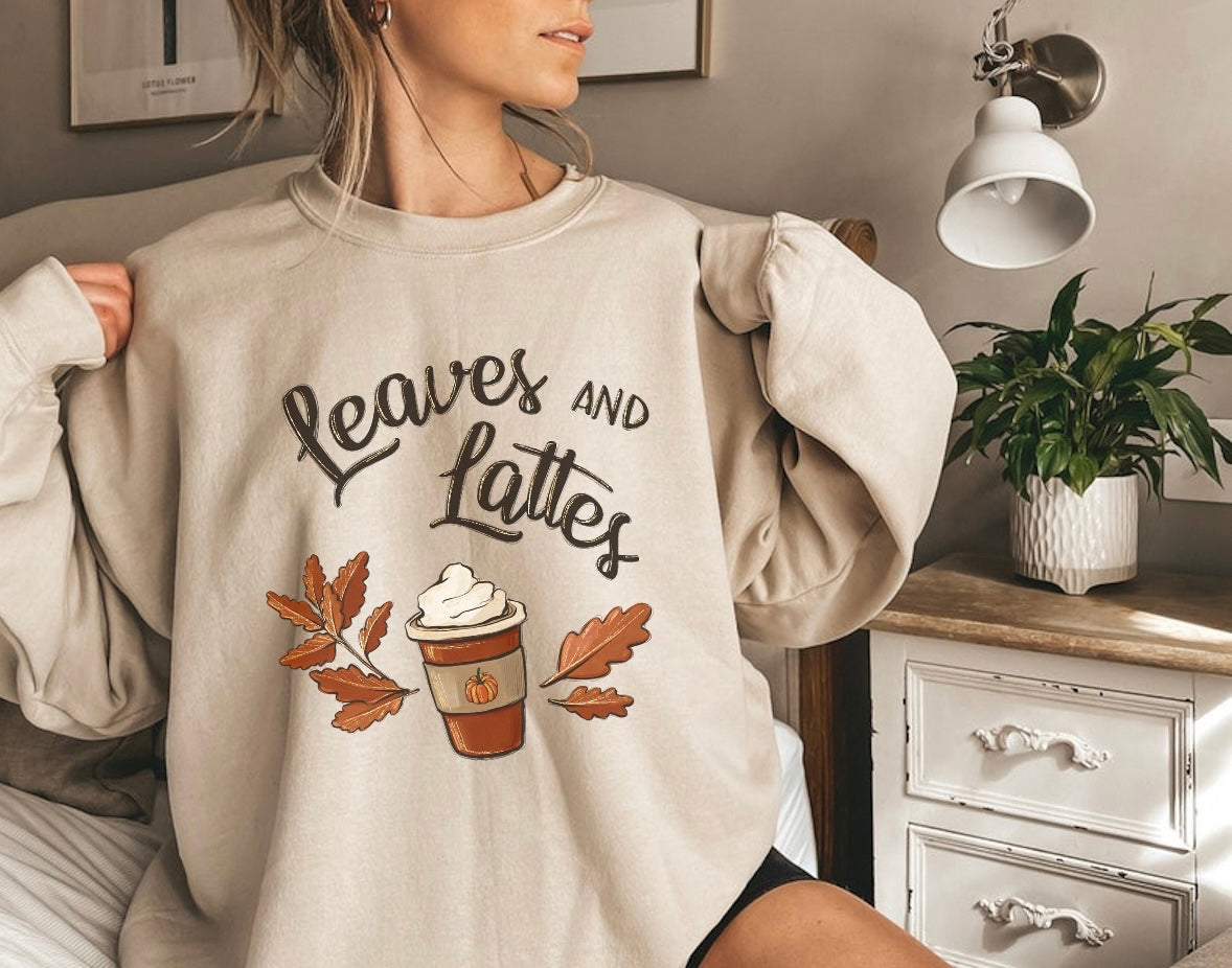 Leaves and Lattes - Crew Neck